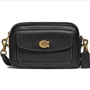 Coach Pebble Leather Camera Bag